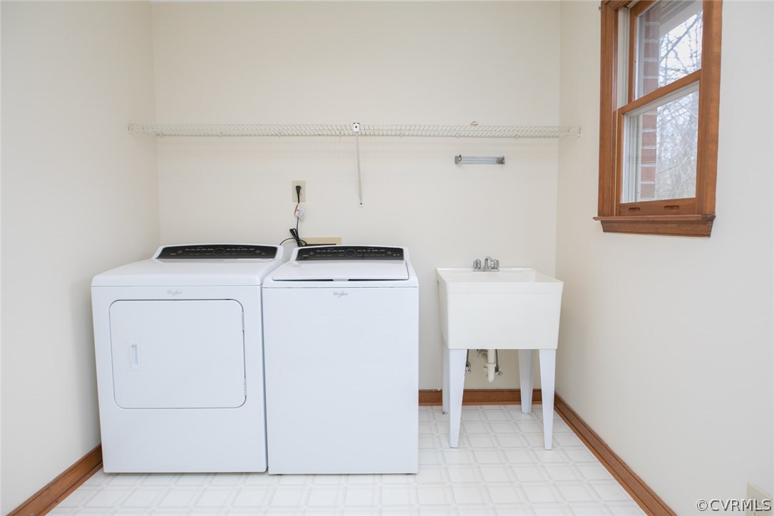 4002 Fraley Court Mechanicsville, VA 23111 - Photo 24 of 49 a utility room with dryer and washer
