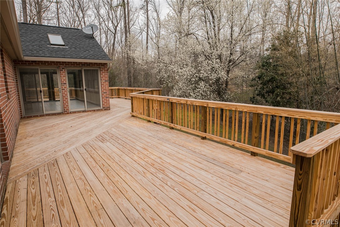 4002 Fraley Court Mechanicsville, VA 23111 - Photo 41 of 49 a balcony with wooden floor and yard in the back