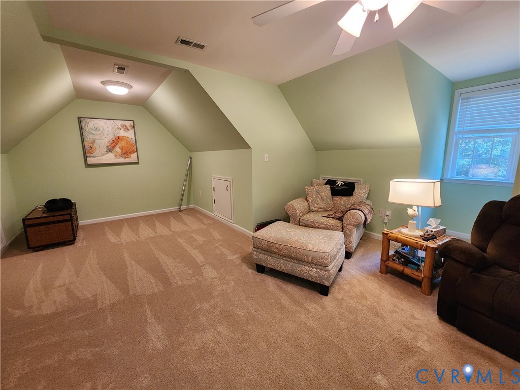 2744 Smokey Road Aylett, VA 23009 - Photo 45 of 72 Sloped ceilings with recessed lighting, ceiling fa