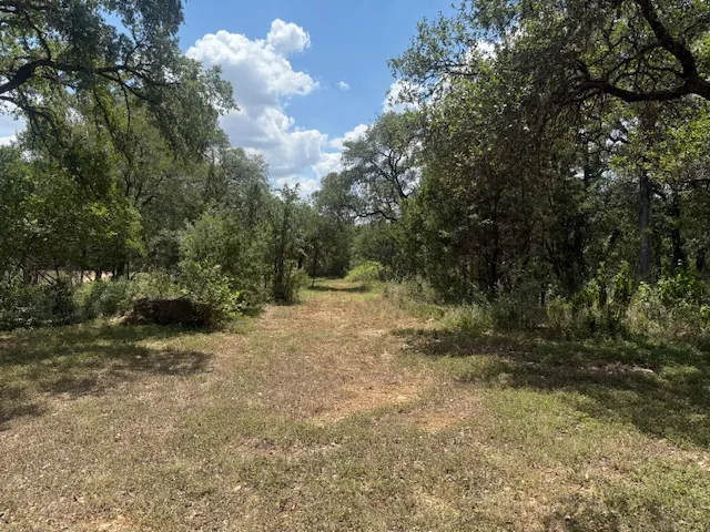 a view of backyard with sitting area