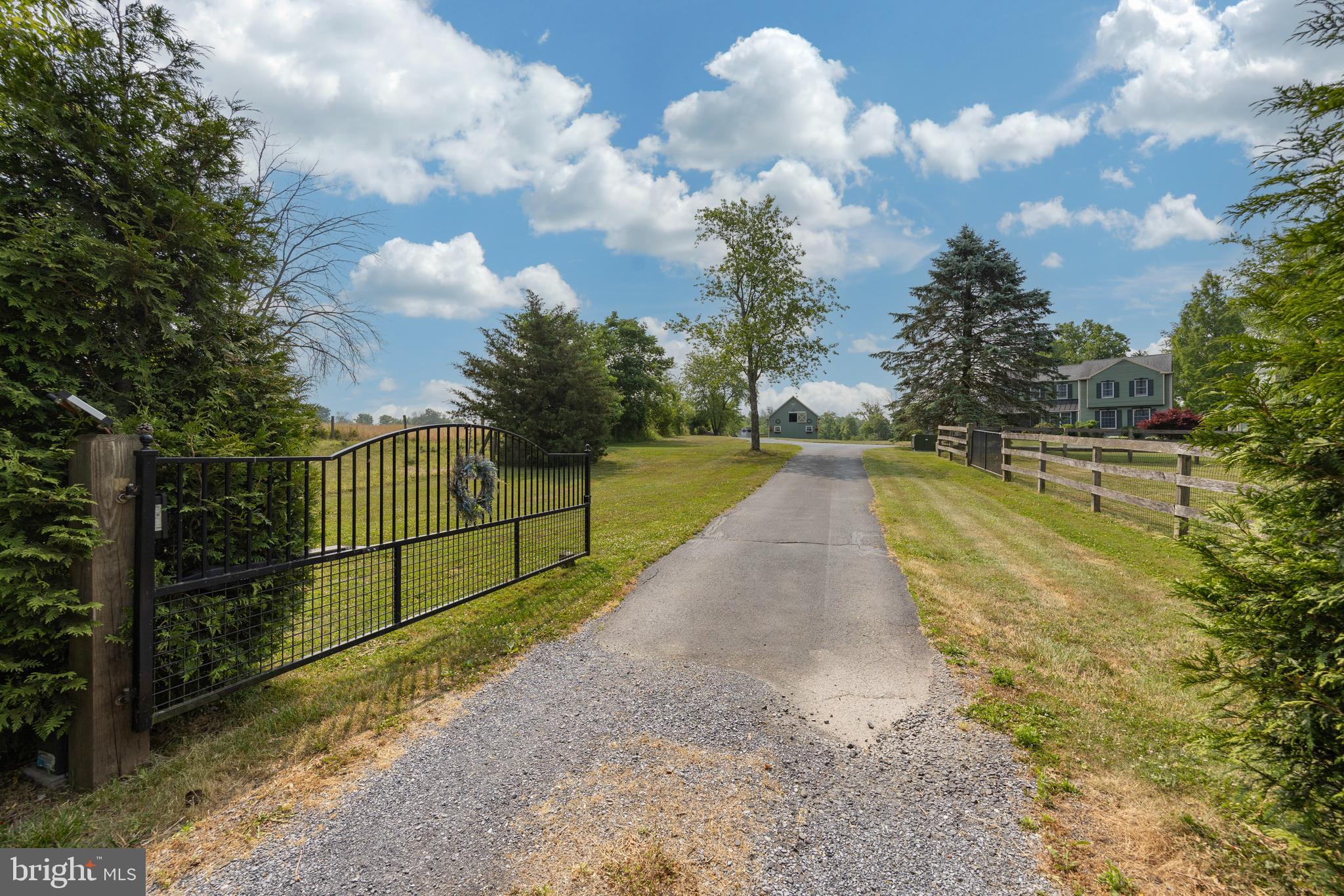 130 Bertolet School Road Spring City, PA 19475 - Photo 19 of 52 Driveway with Solar Powered Gate