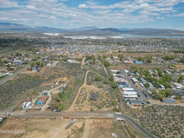 an aerial view of a city