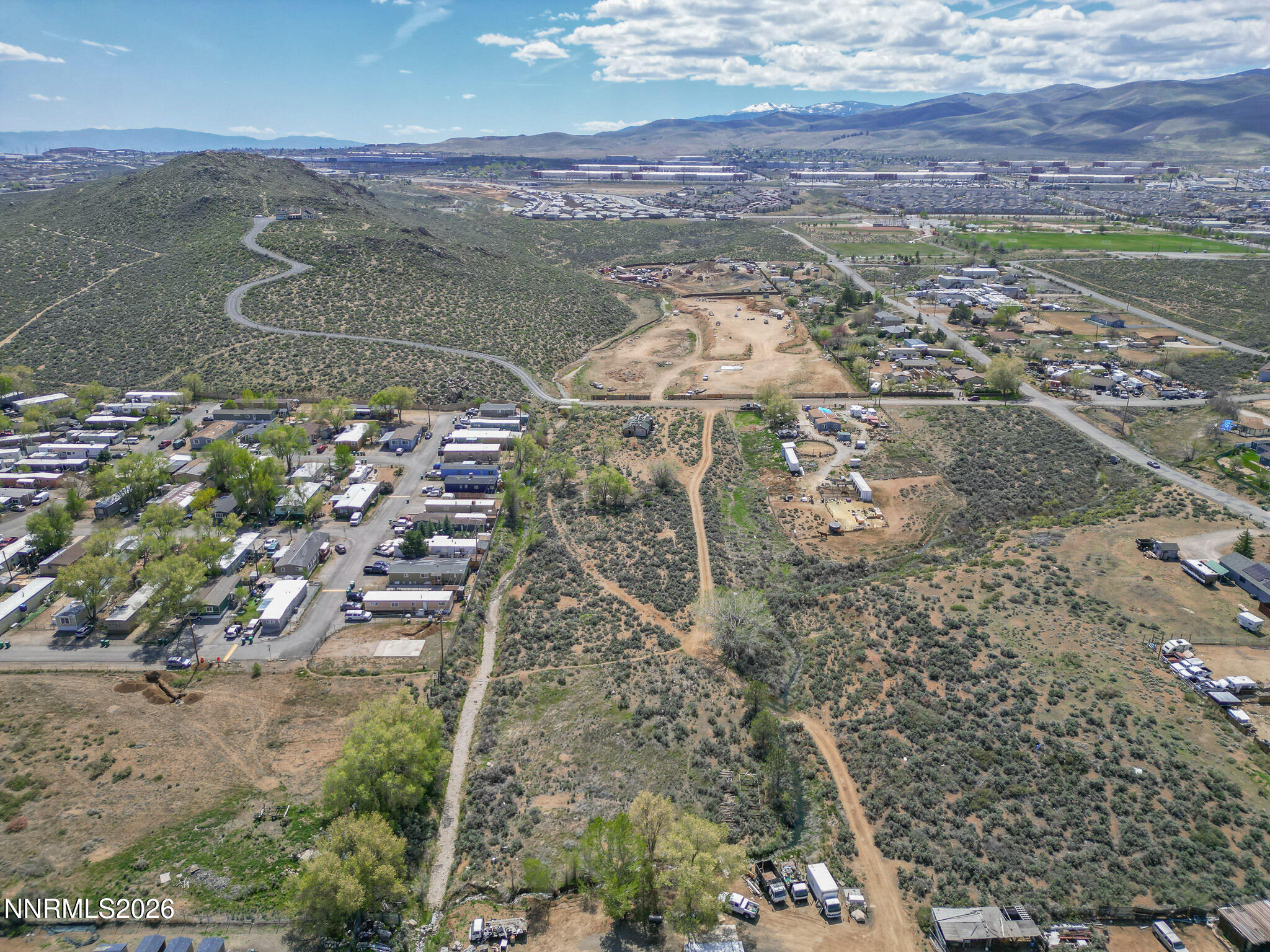 8550 Cindy Avenue Reno, NV 89506 - Photo 25 of 39 an aerial view of residential houses with outdoor space