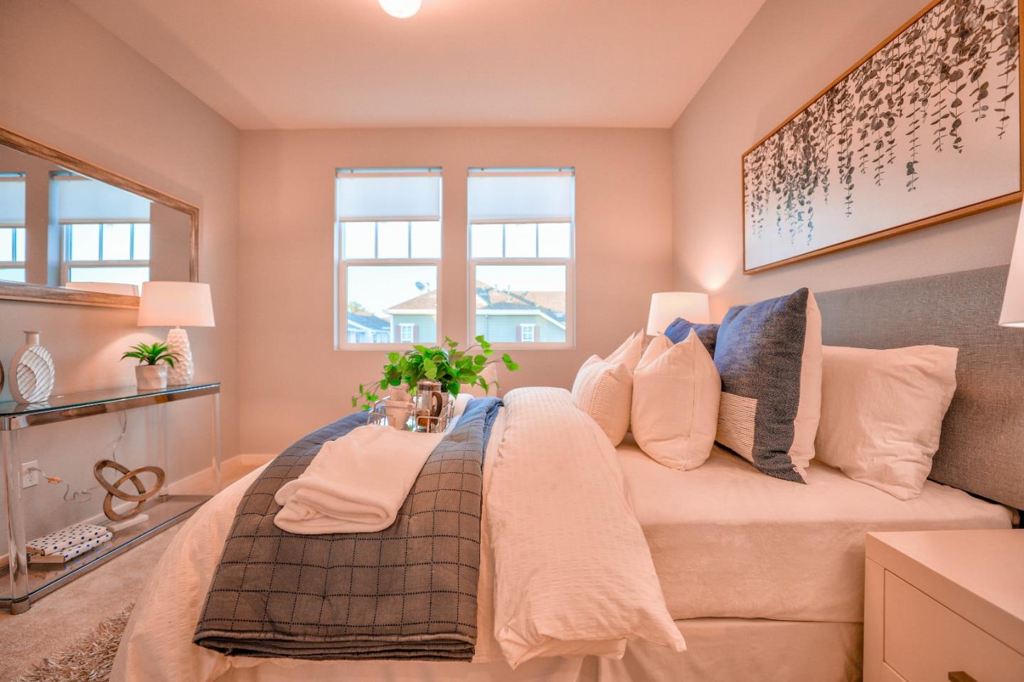 3856 Domain Way Mountain View, CA 94043 - Photo 23 of 39 a bedroom with a bed and wooden floor
