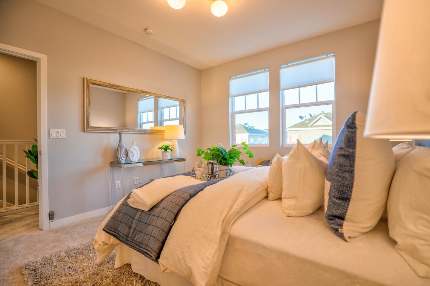 3856 Domain Way Mountain View, CA 94043 - Photo 24 of 39 a bedroom with a bed and wooden floor