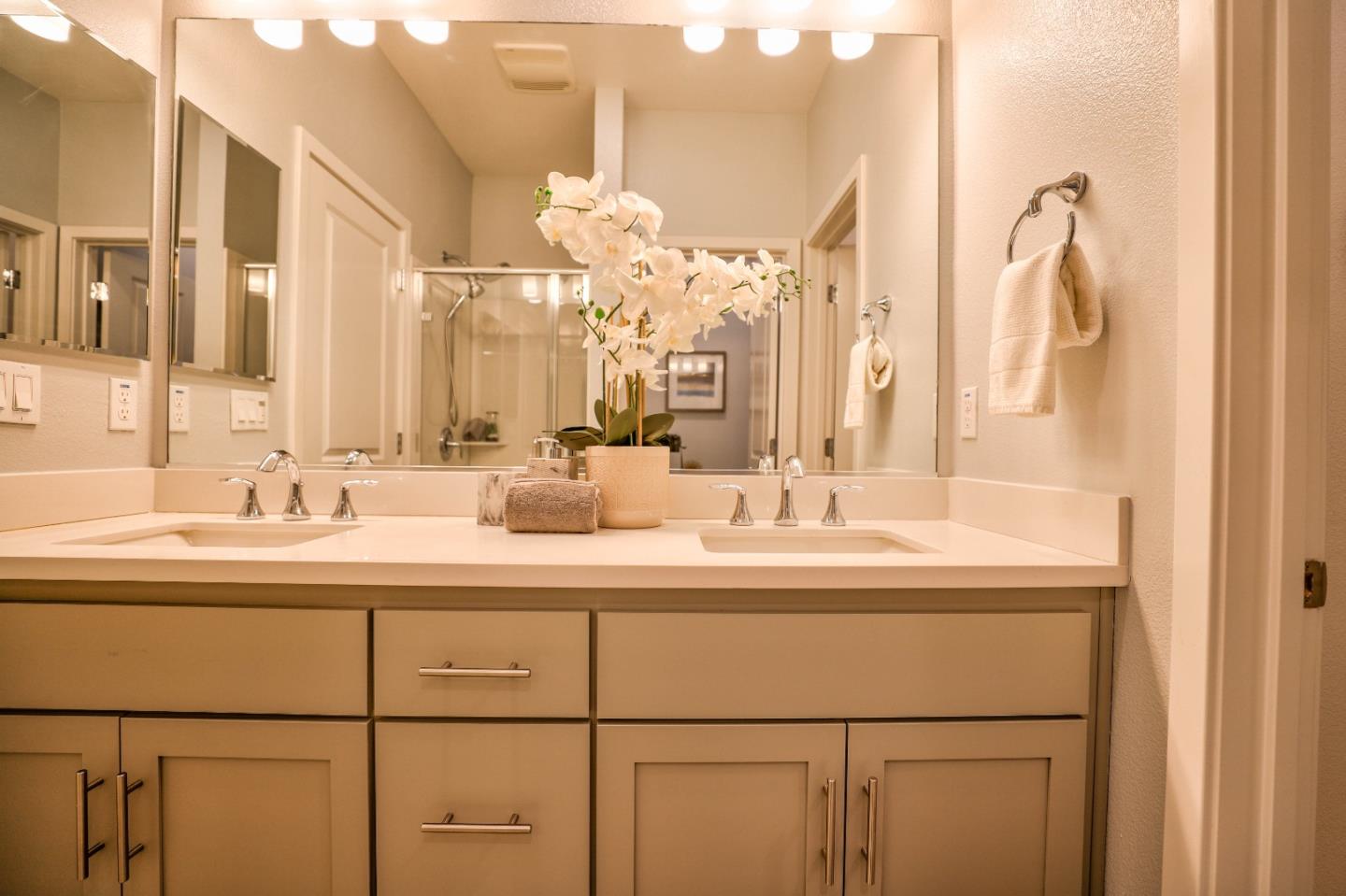 3856 Domain Way Mountain View, CA 94043 - Photo 26 of 39 a bathroom with a sink and a mirror