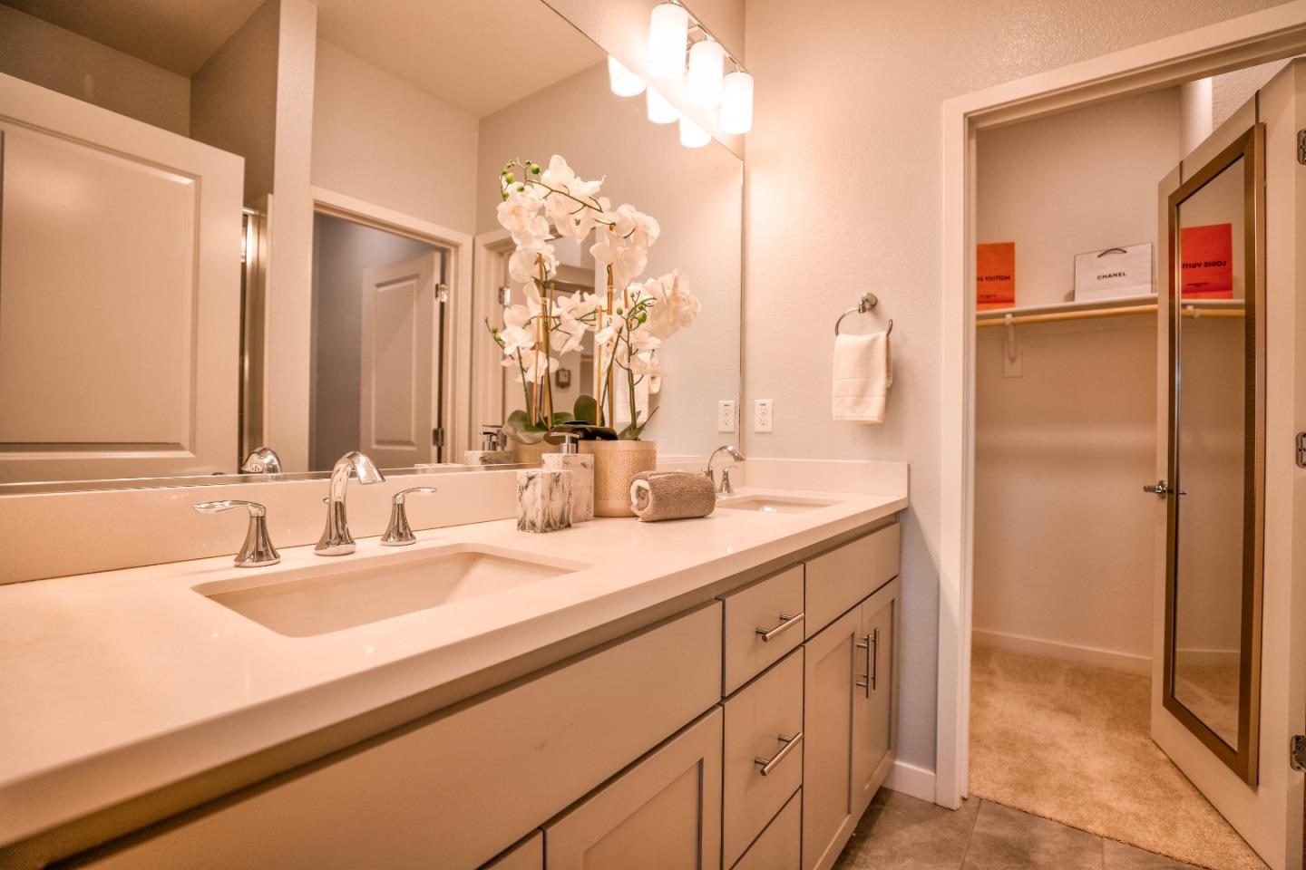 3856 Domain Way Mountain View, CA 94043 - Photo 27 of 39 a bathroom with a sink and a mirror