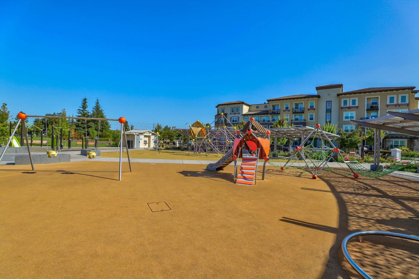 3856 Domain Way Mountain View, CA 94043 - Photo 38 of 39 a view of a swimming pool with a patio