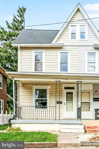 a front view of a house