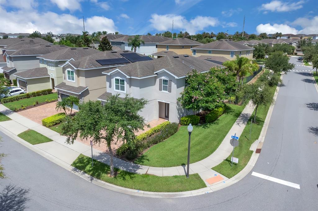 7403 Marker Avenue Kissimmee, FL 34747 - Photo 2 of 49 an aerial view of a house with a yard and lake view