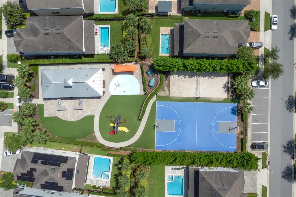 7403 Marker Avenue Kissimmee, FL 34747 - Photo 45 of 49 an aerial view of a house with a swimming pool