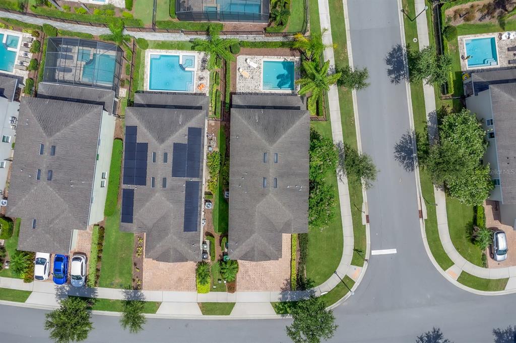 7403 Marker Avenue Kissimmee, FL 34747 - Photo 47 of 49 an aerial view of a house with garden space and street view