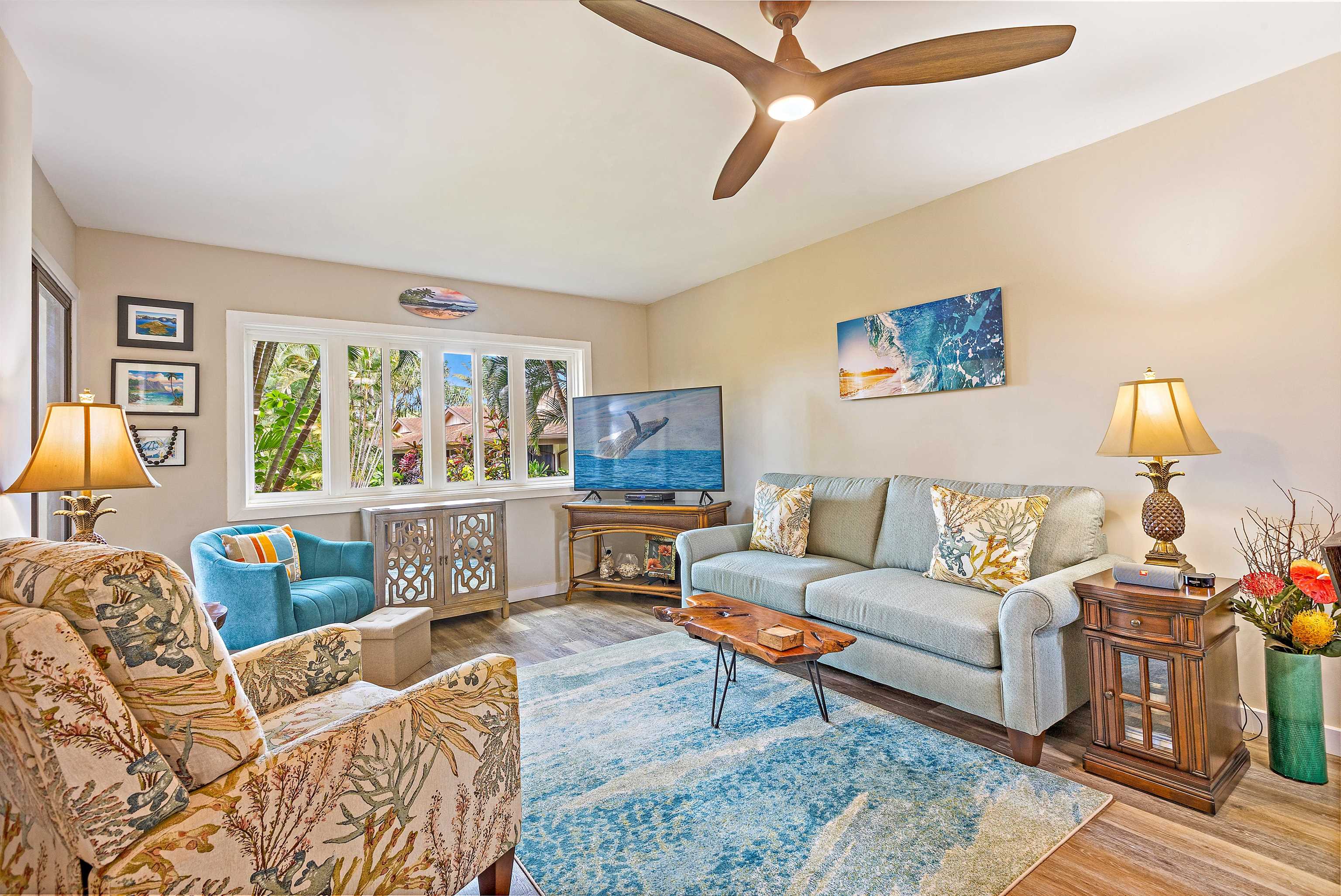 3788 Lower Honoapiilani Road, Unit A110 Lahaina, HI 96761 - Photo 4 of 35 a living room with furniture and a window