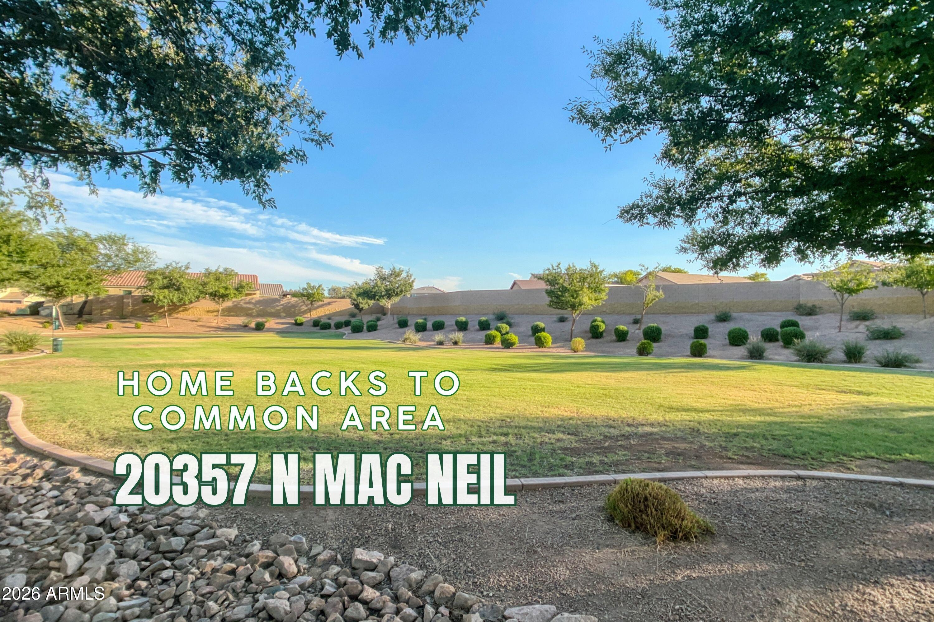 20357 North Mac Neil Street Maricopa, AZ 85138 - Photo 33 of 41 Home Backs to Common Area