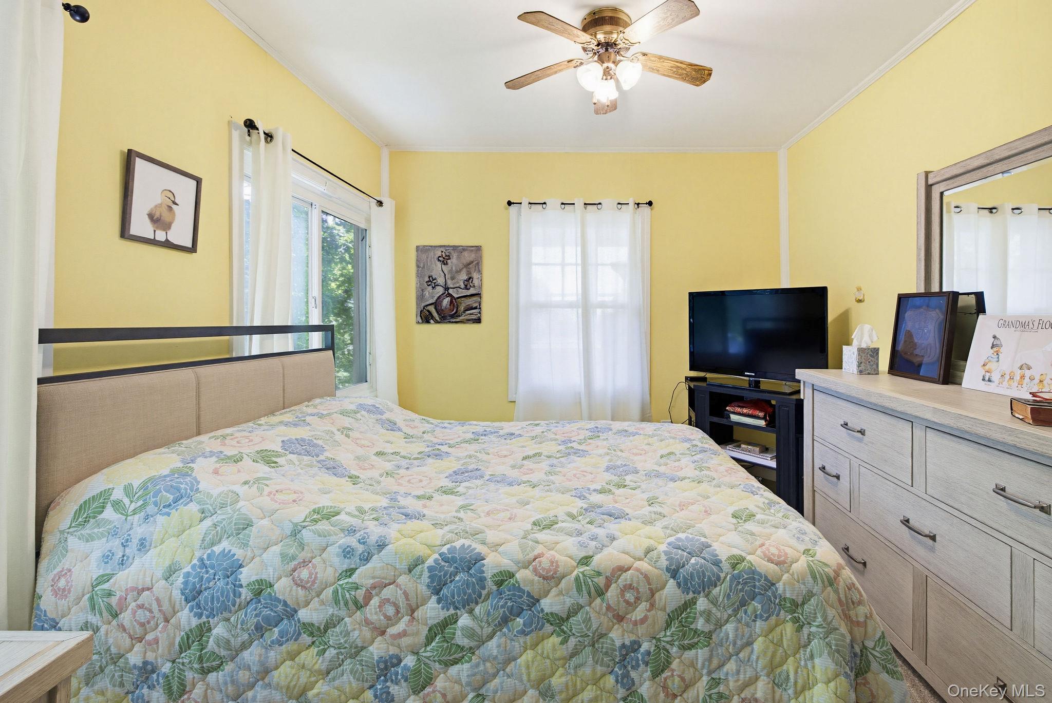 12 Bradhurst Road Carmel, NY 10512 - Photo 6 of 28 a bedroom with a bed and a flat screen tv