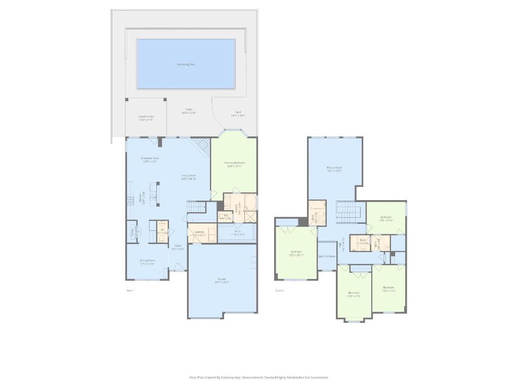 2813 Granite Hill Cove Leander, TX 78641 - Photo 35 of 35 a picture of floor plan