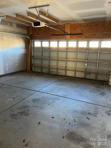 a view of a garage