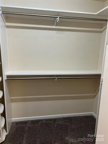 a close view of closet
