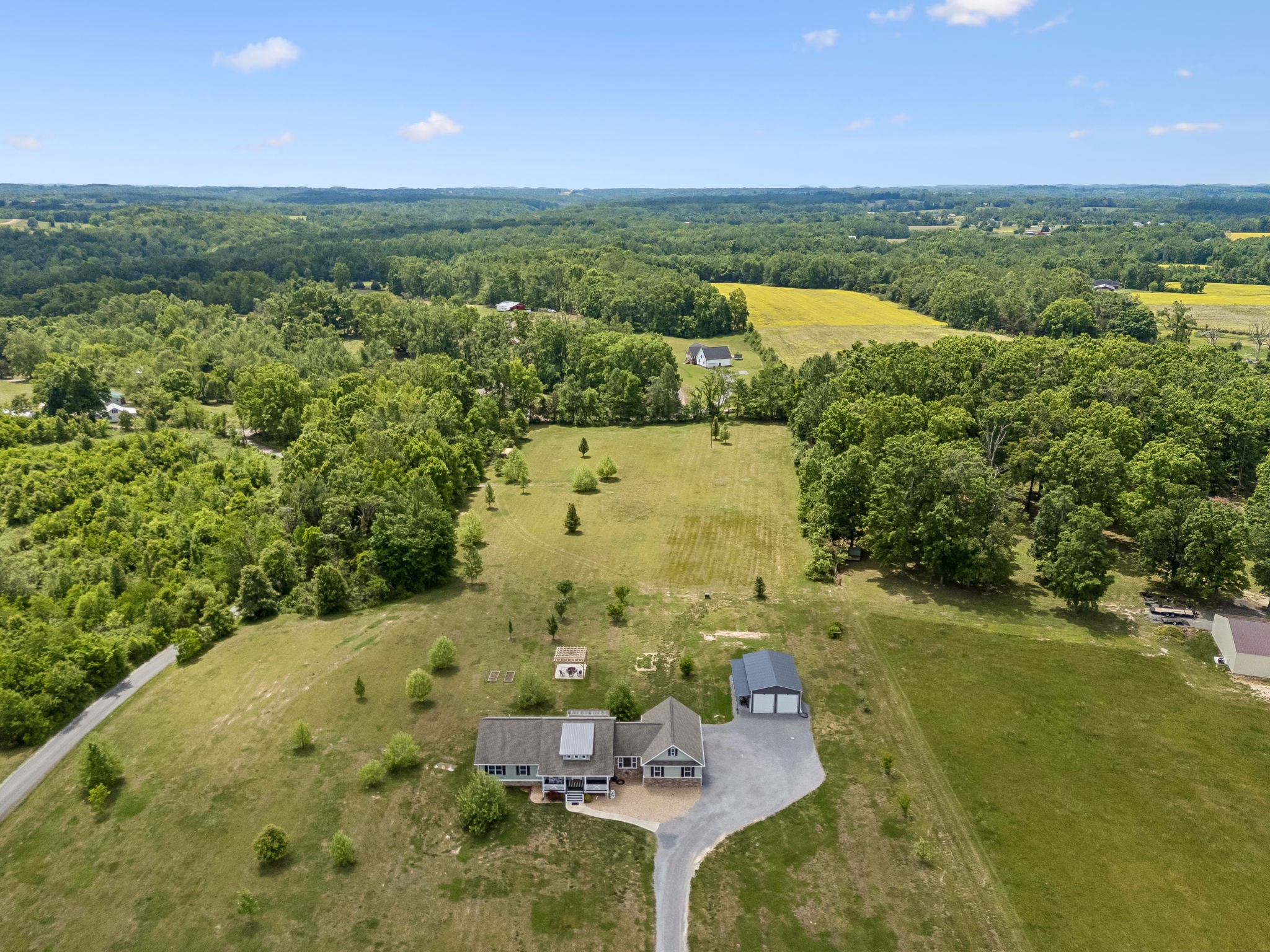 86 Ben Road Westmoreland, TN 37186 - Photo 56 of 64 a view of a lake with a houses
