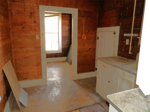 view of room with window