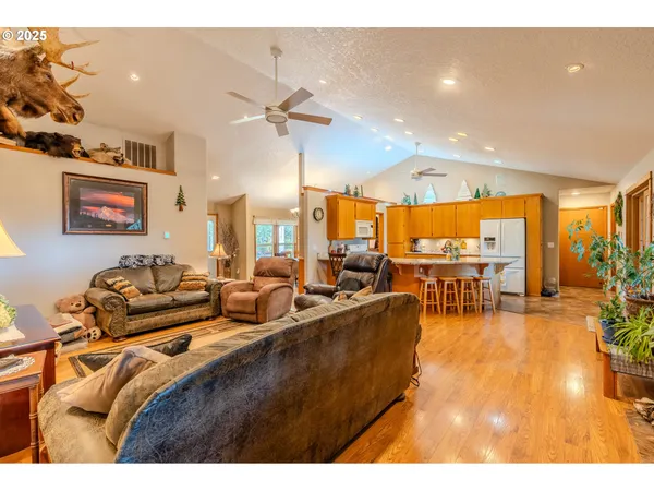 a living room with furniture and a view of living room
