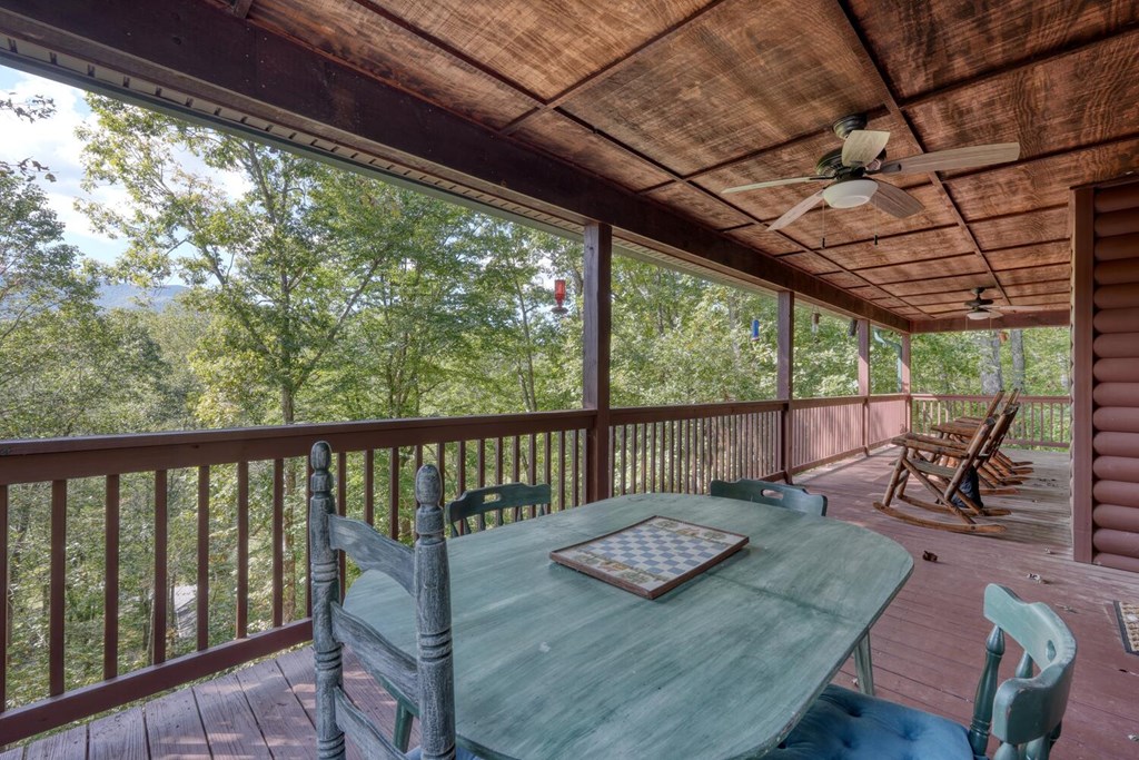 3204 Creekview Road Hiawassee, GA 30546 - Photo 43 of 45 a view of a patio with wooden floor