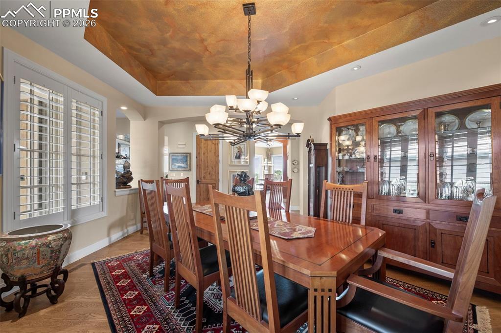 4025 Reserve Point Colorado Springs, CO 80904 - Photo 22 of 50 a view of a dining room with furniture window and outside view