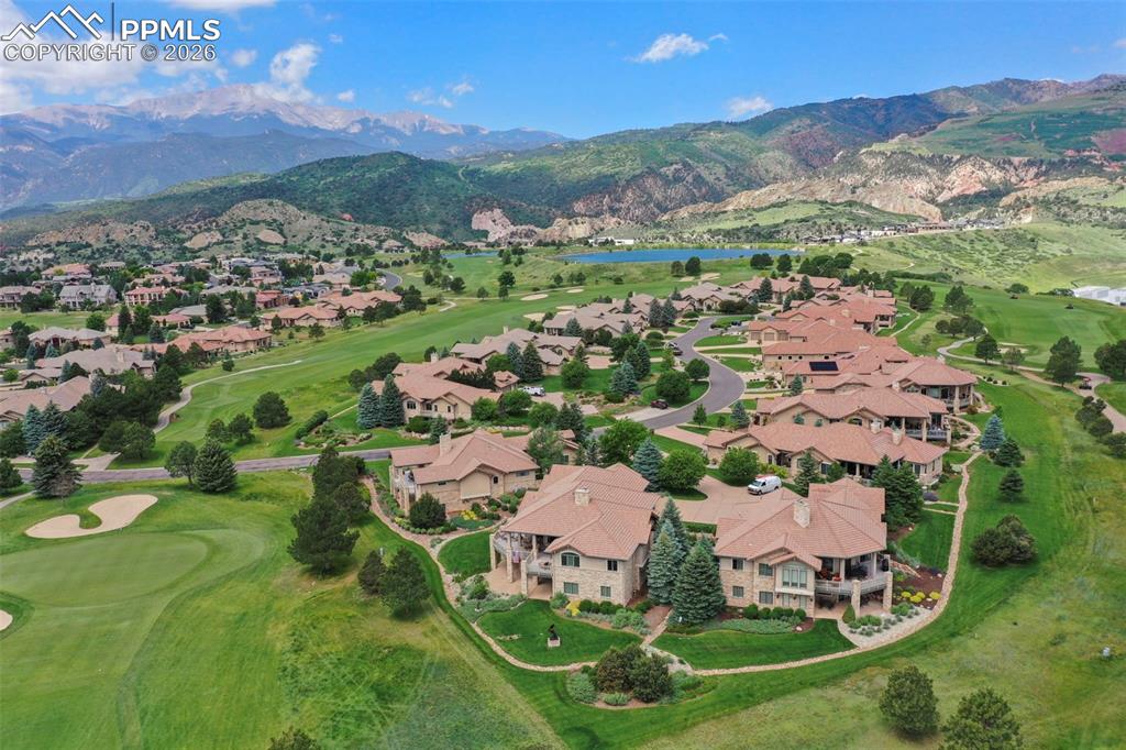 4025 Reserve Point Colorado Springs, CO 80904 - Photo 47 of 50 an aerial view of residential houses with outdoor space and trees