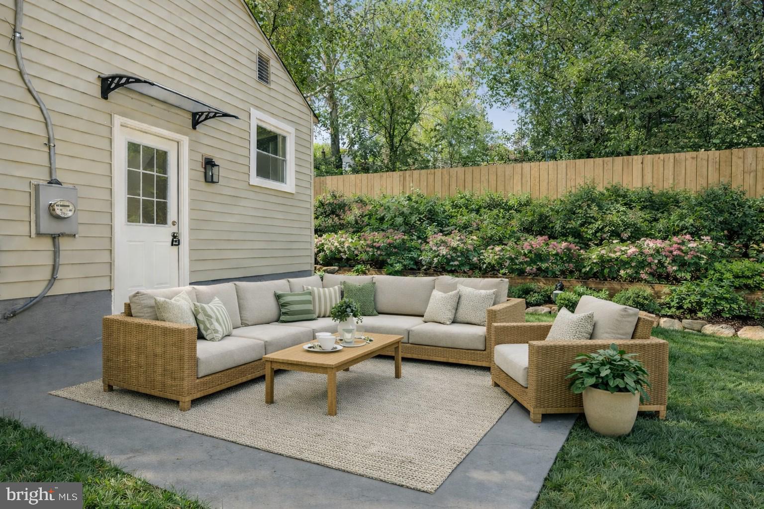 4205 Garrett Park Road Silver Spring, MD 20906 - Photo 35 of 41 a outdoor living space with furniture and garden view