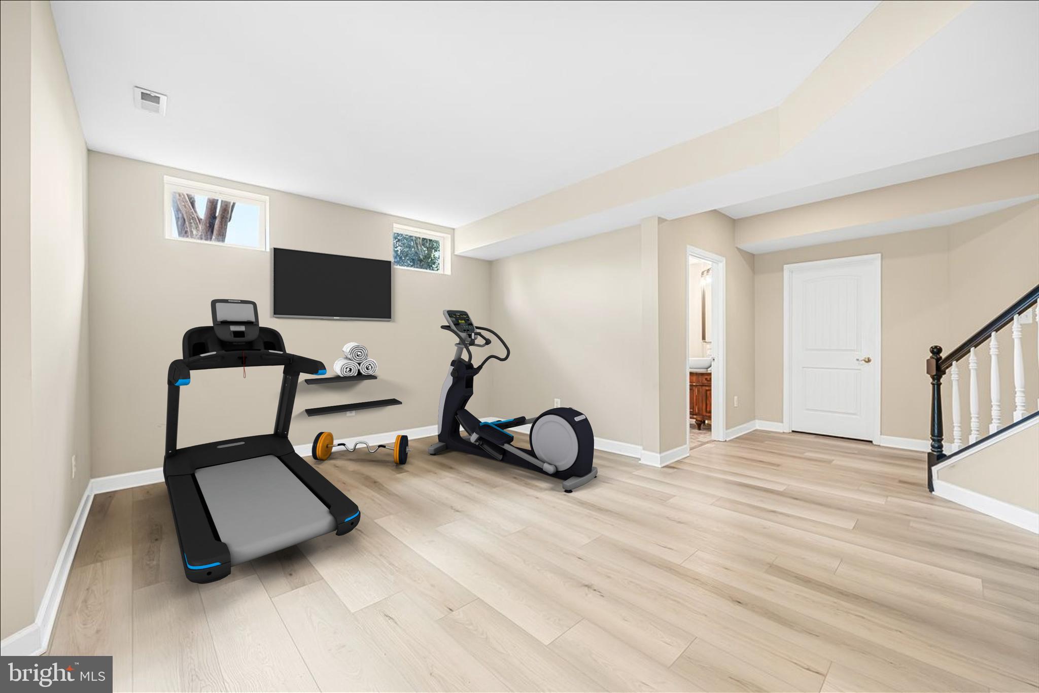 9653 Watkins Road Gaithersburg, MD 20882 - Photo 60 of 70 Lower lvl - virtually staged exercise area