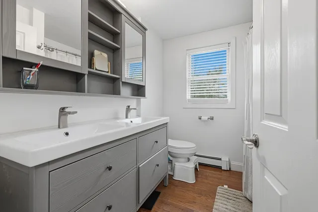 a hallway with stairs