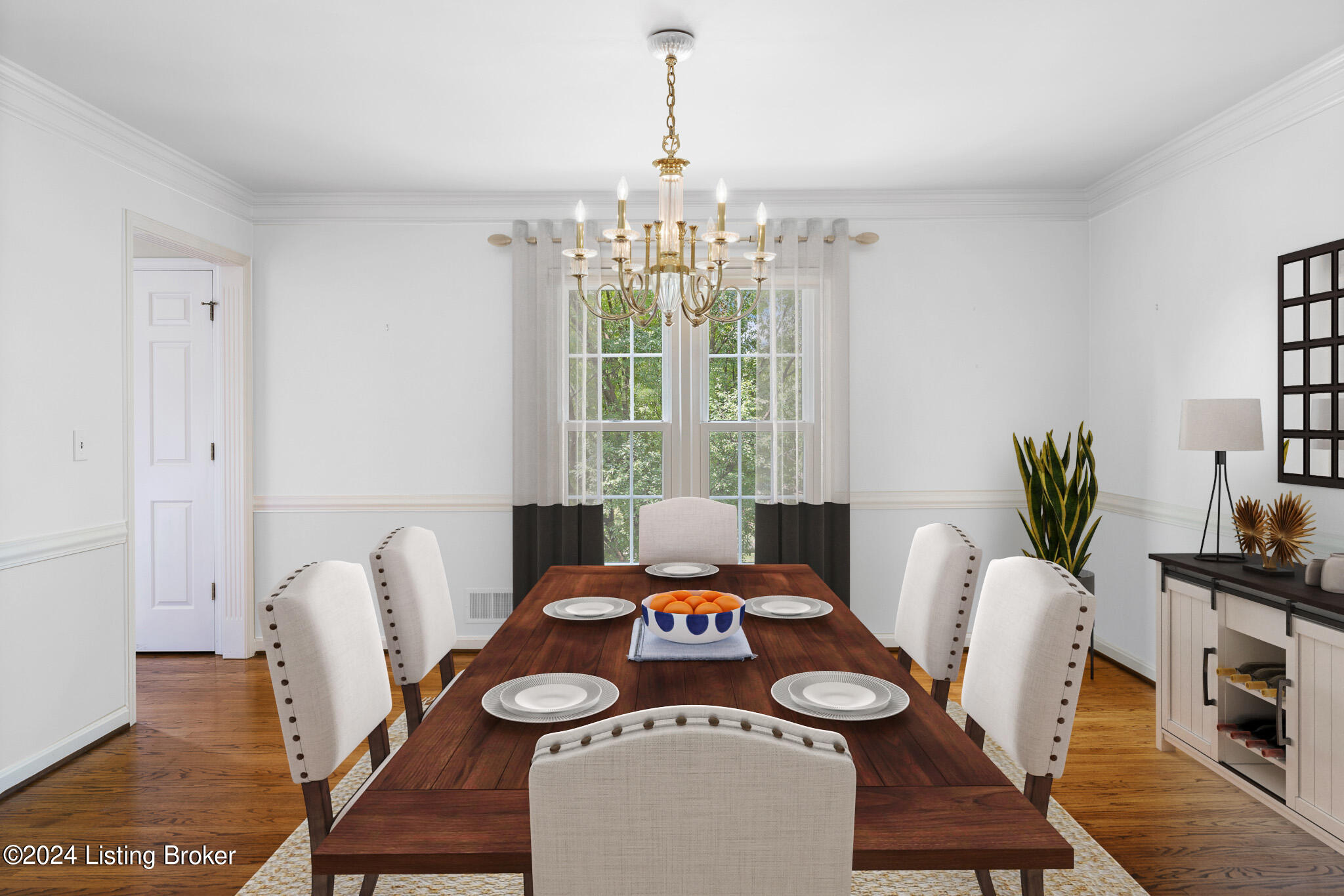 1513 Northwind Road Louisville, KY 40207 - Photo 10 of 37 Dining Room: This image has been virtually staged and modified (wall paint color)