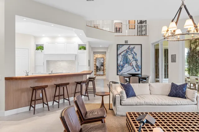 a view of a road with a big yard