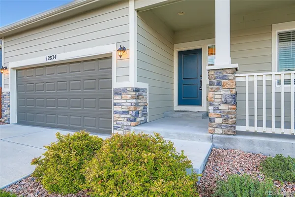 a view of front door of house