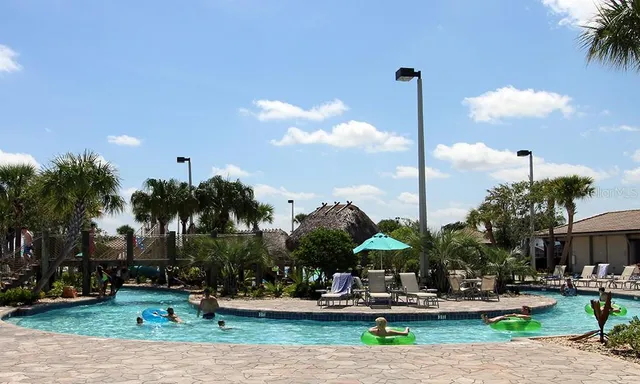 a outdoor view with a sitting area
