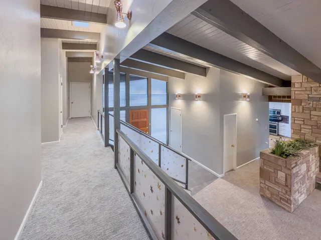 a bathroom with a bathtub and toilet
