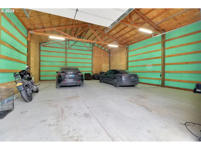 a car parked in front of a house