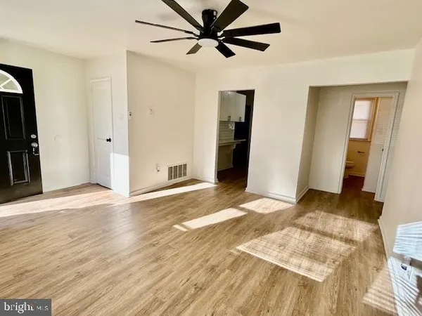 a view of a livingroom with a fireplace