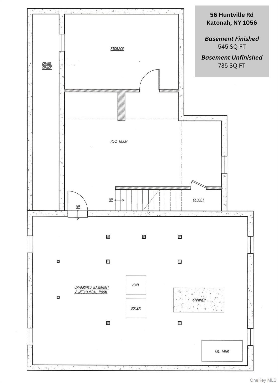 56 Huntville Road Katonah, NY 10536 - Photo 44 of 44 Lower Level Floor Plan