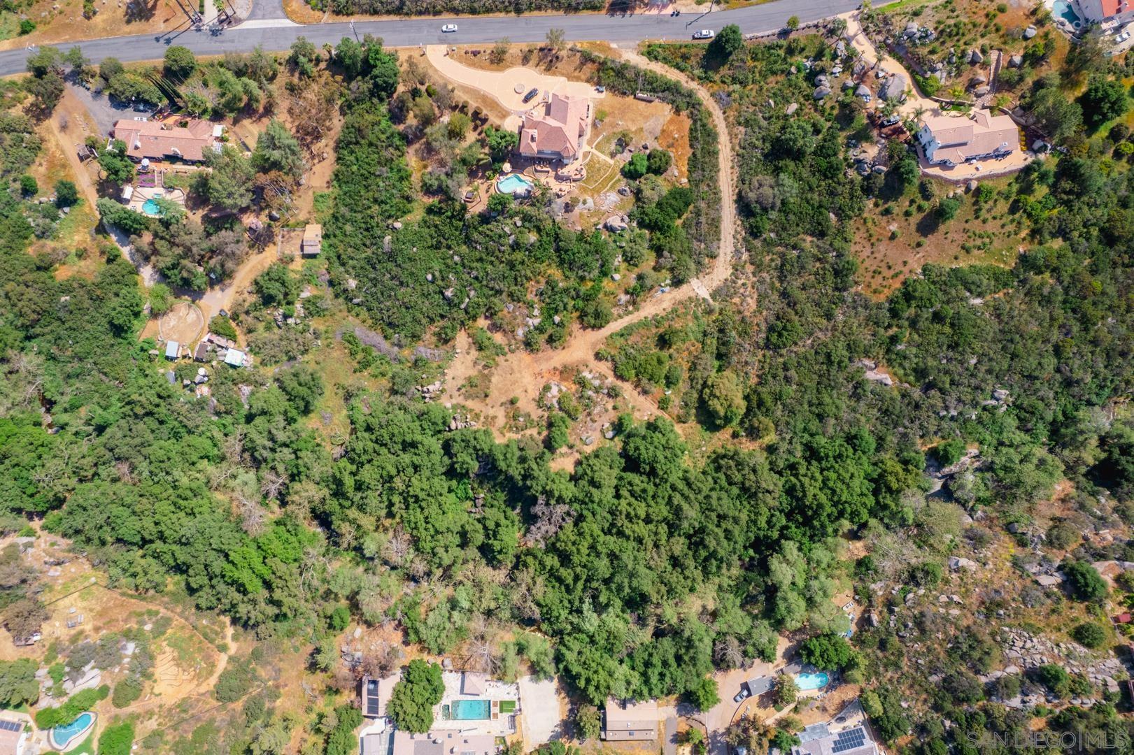0 Via Viejas Oeste Alpine, CA 91901 - Photo 34 of 36 an aerial view of a houses with a yard