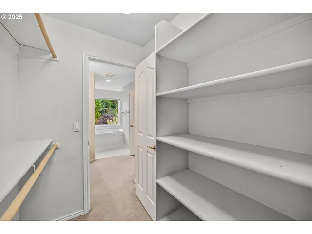 a close view of closet