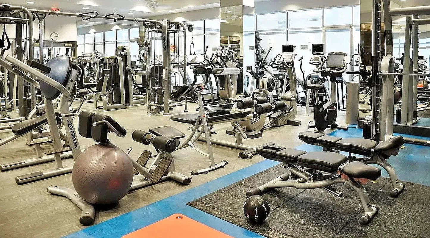 200 Riverside Boulevard, Unit 15E Manhattan, NY 10069 - Photo 12 of 15 a view of a room with gym equipment