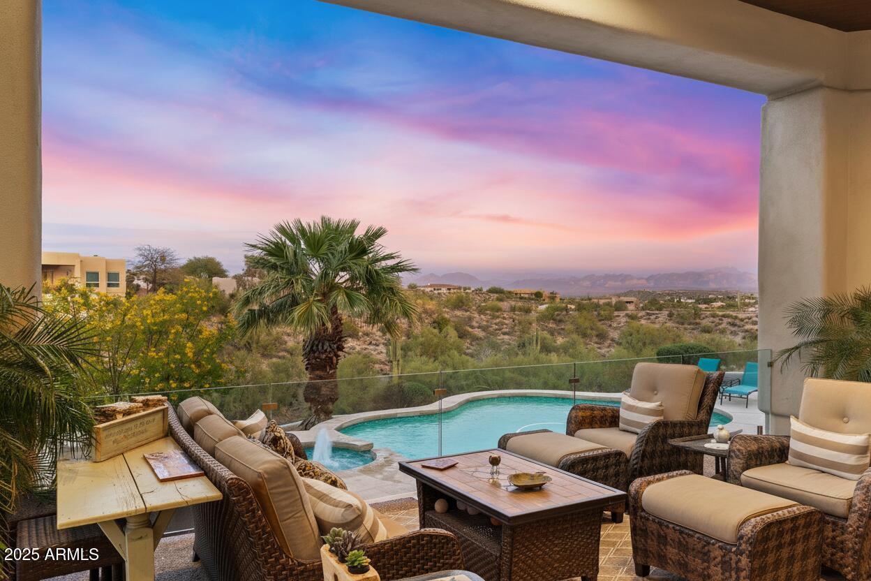 15730 East Eagle Crest Road Fountain Hills, AZ 85268 - Photo 51 of 77 a view of a terrace with furniture