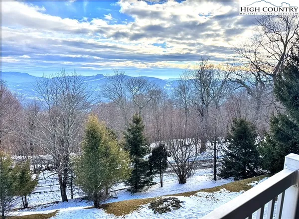 a view of a yard with wooden fence