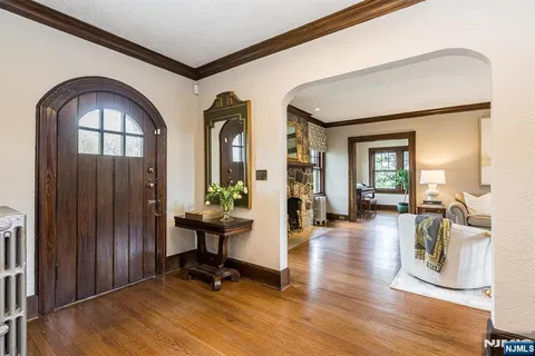 a view of living room and dining room