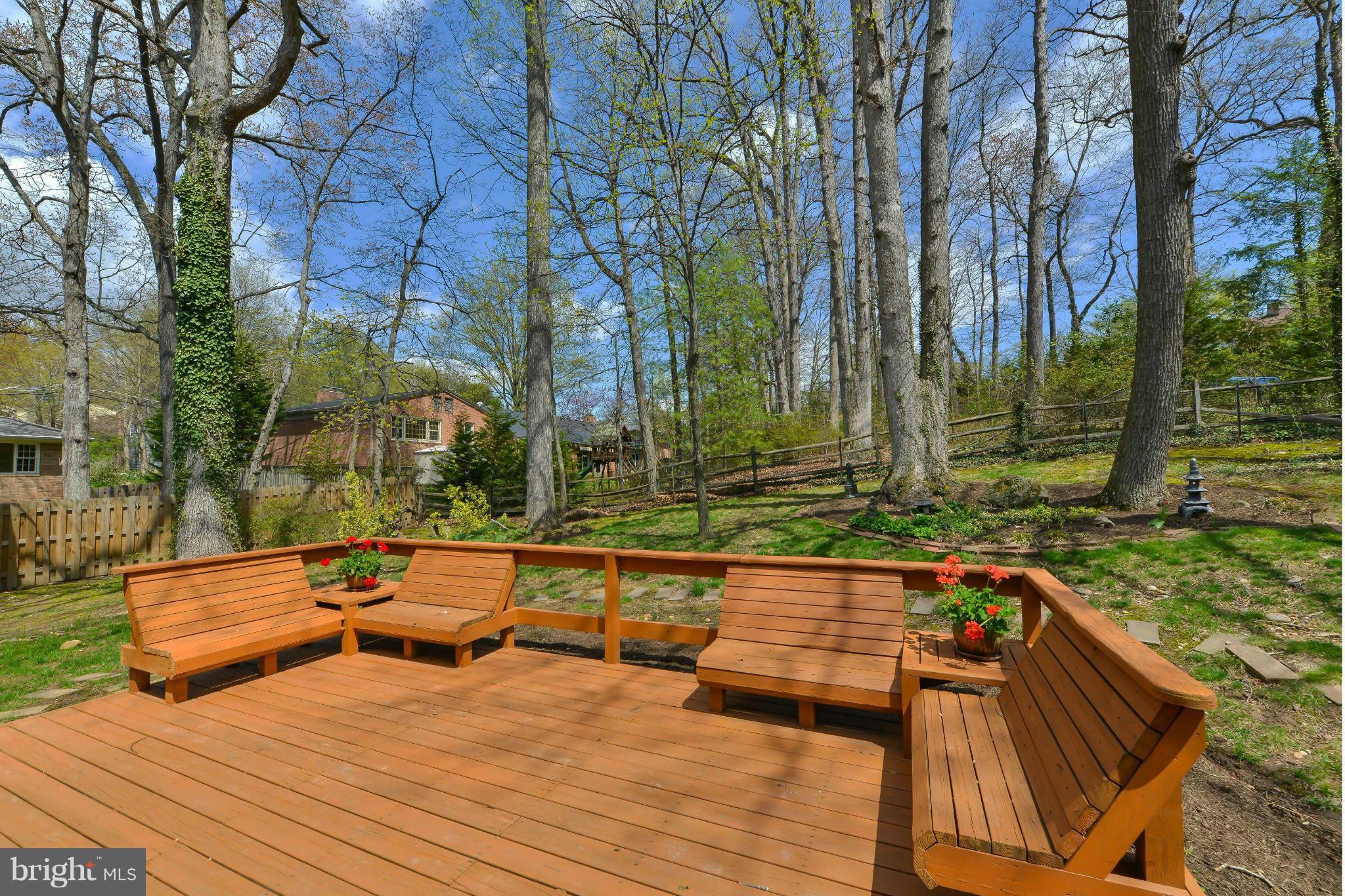 7303 Fort Hunt Road Alexandria, VA 22307 - Photo 27 of 30 a view of backyard with swimming pool and seating