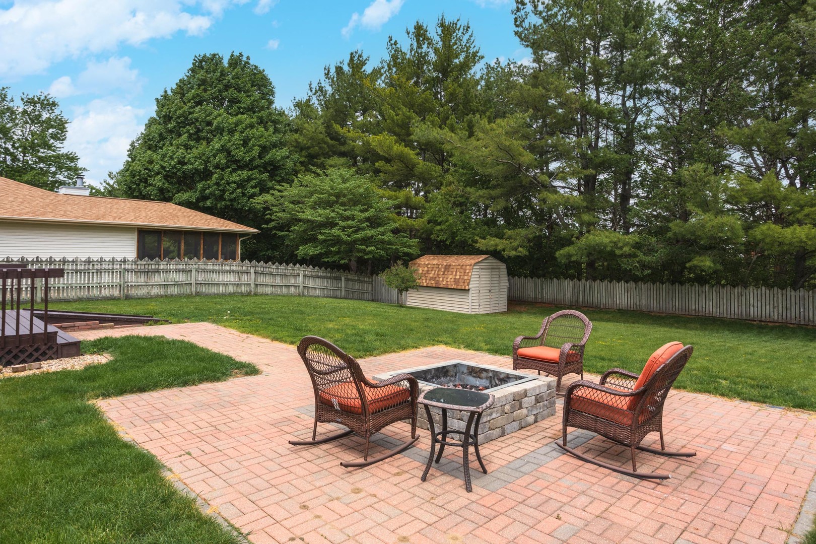 814 Landau Lane Normal, IL 61761 - Photo 47 of 58 an outdoor sitting area with furniture and garden