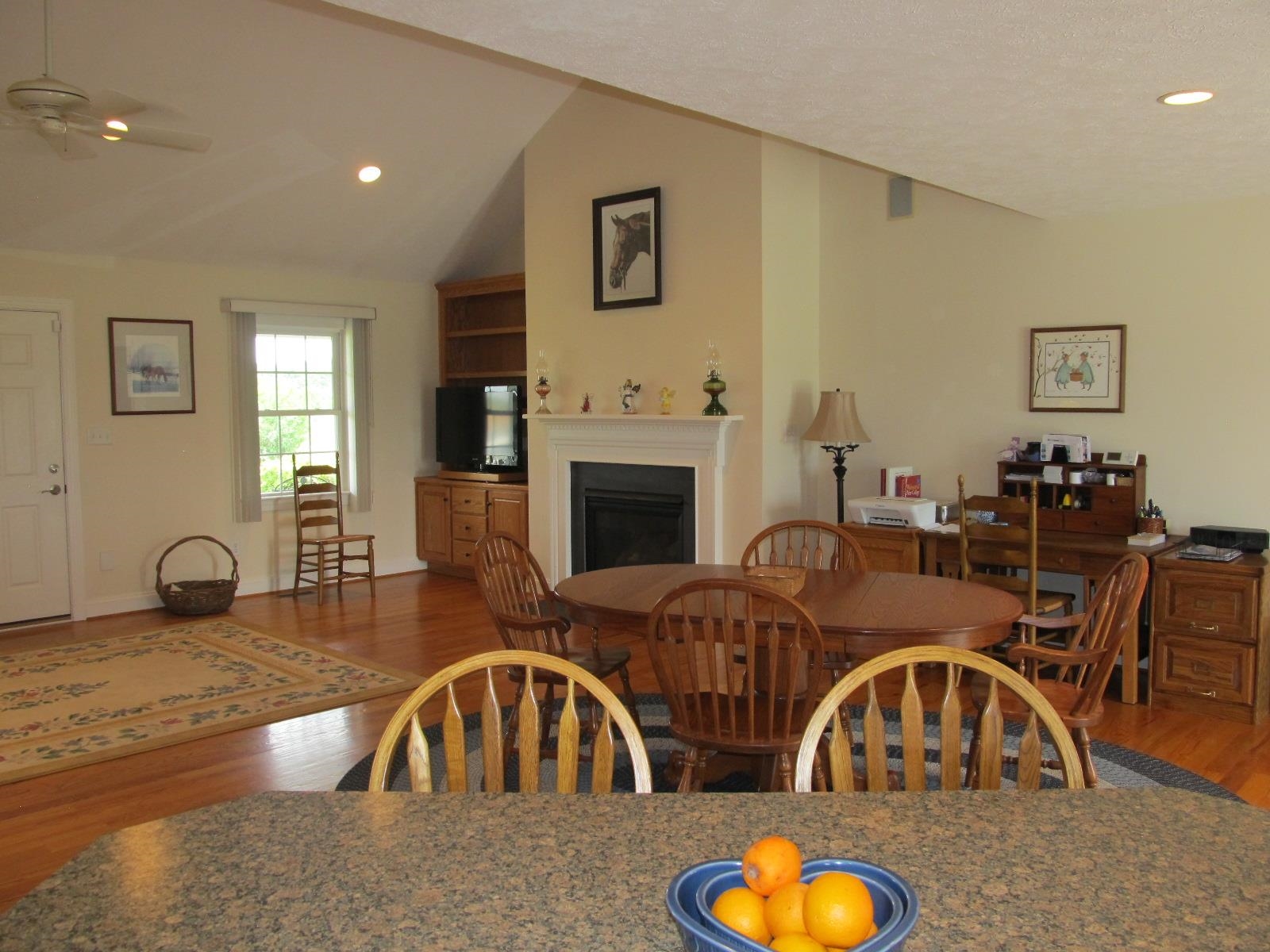 458 St James Road Fishersville, VA 22939 - Photo 13 of 61 a living room with furniture a flat screen tv and a fireplace