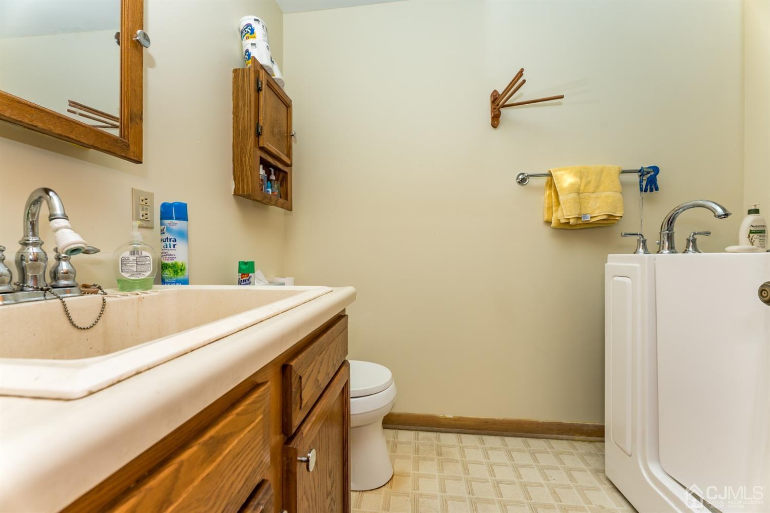 19 Russling Road Hackettstown, NJ 07840 - Photo 13 of 27 a bathroom with a sink and a toilet