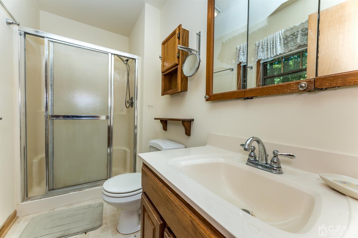 19 Russling Road Hackettstown, NJ 07840 - Photo 17 of 27 a bathroom with a sink a toilet and shower